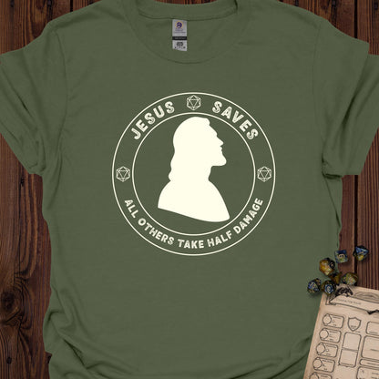 Jesus saves - MilitaryGreen