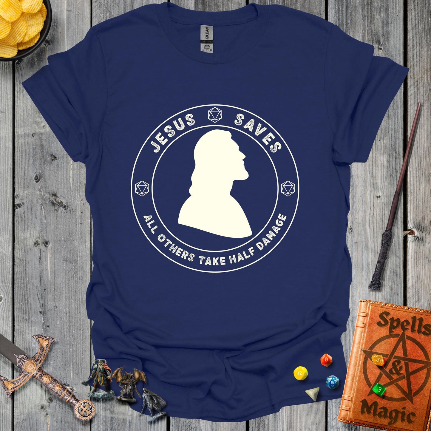 Jesus saves - NavyBlue