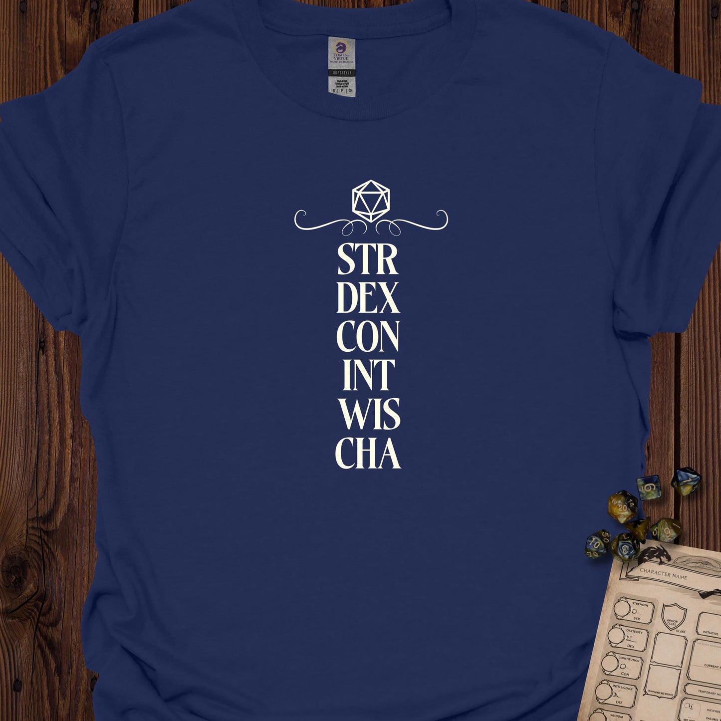 STR DEX CON INT WIS CHA - Navy
