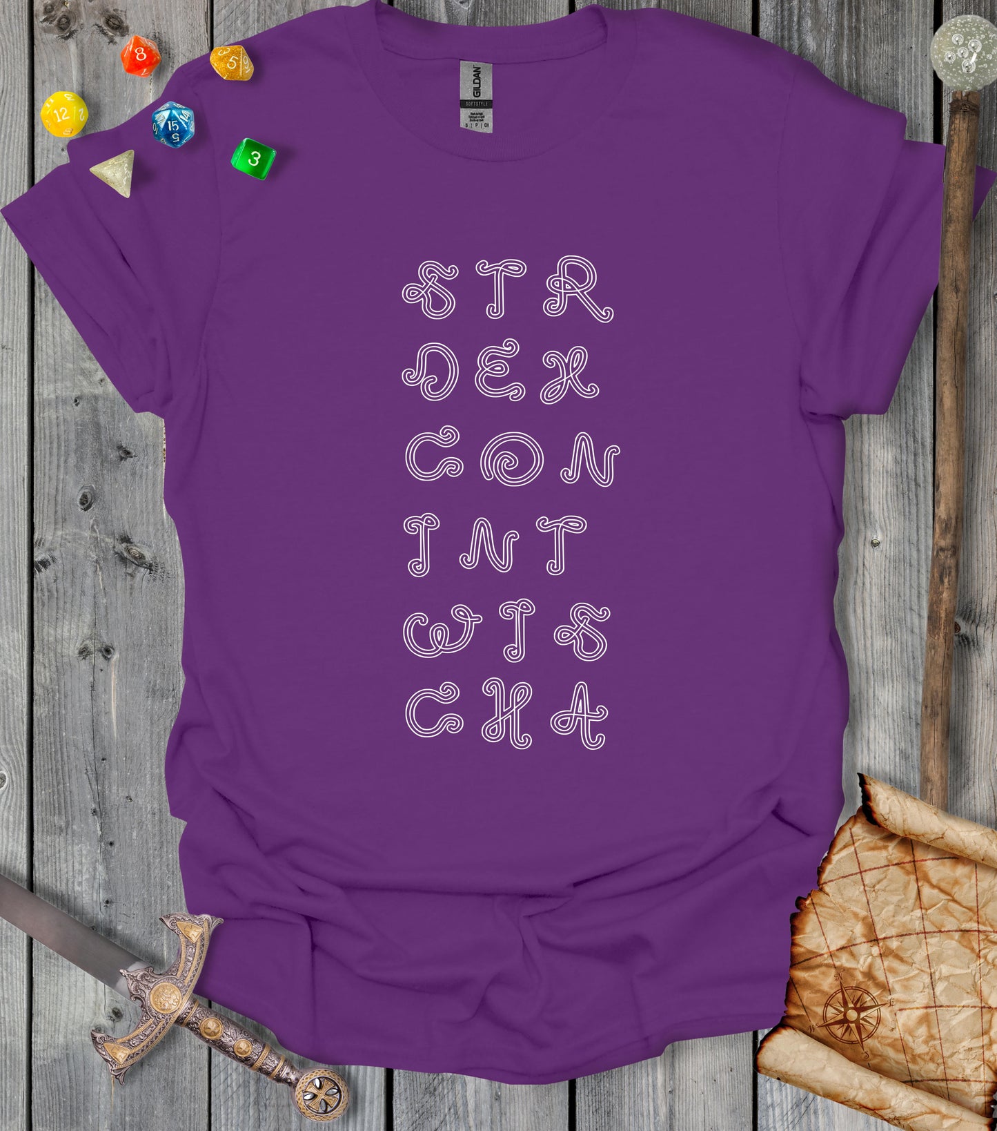 STR DEX CON INT WIS CHA - T-shirt