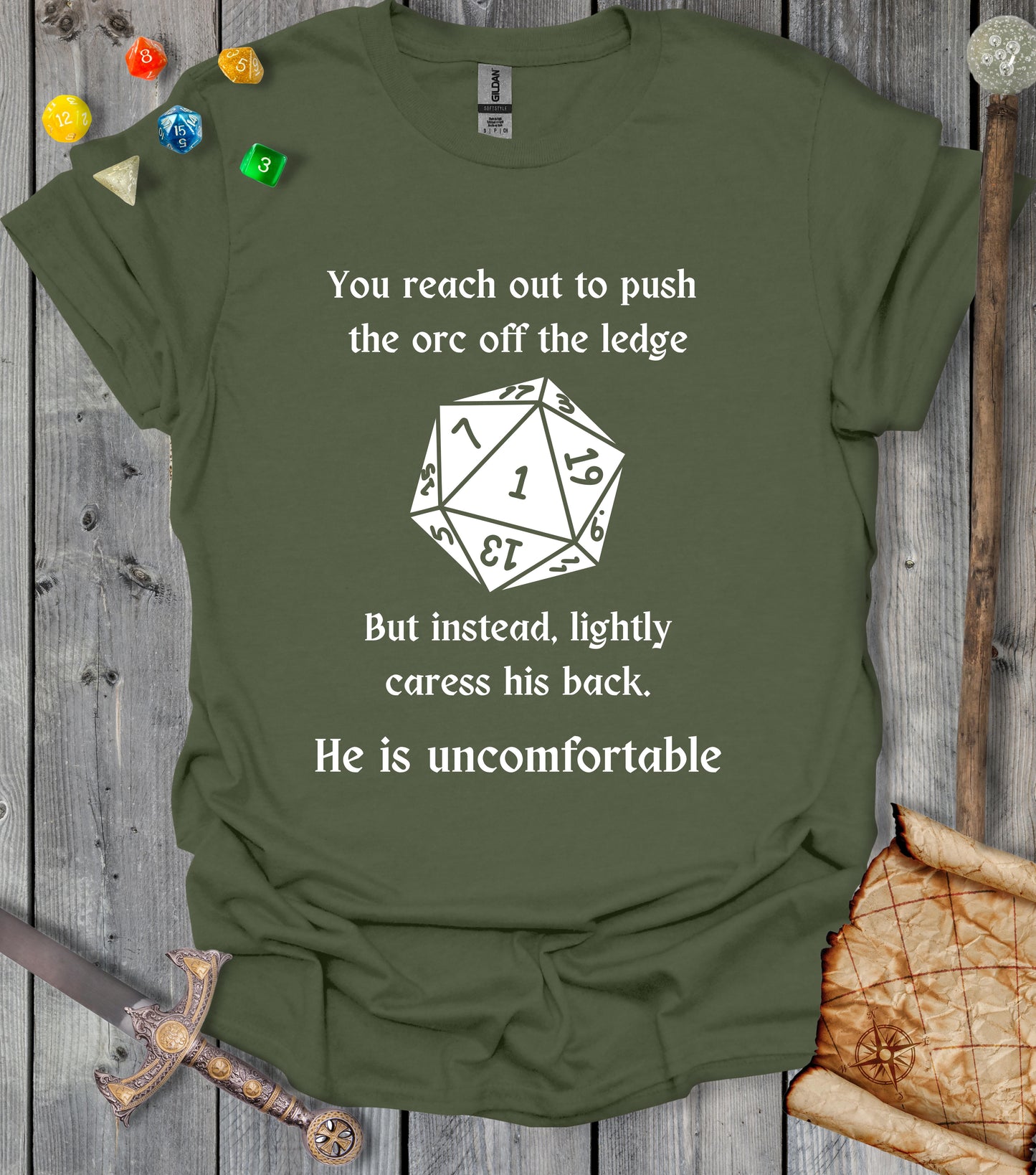 Orc pushing - T-shirt