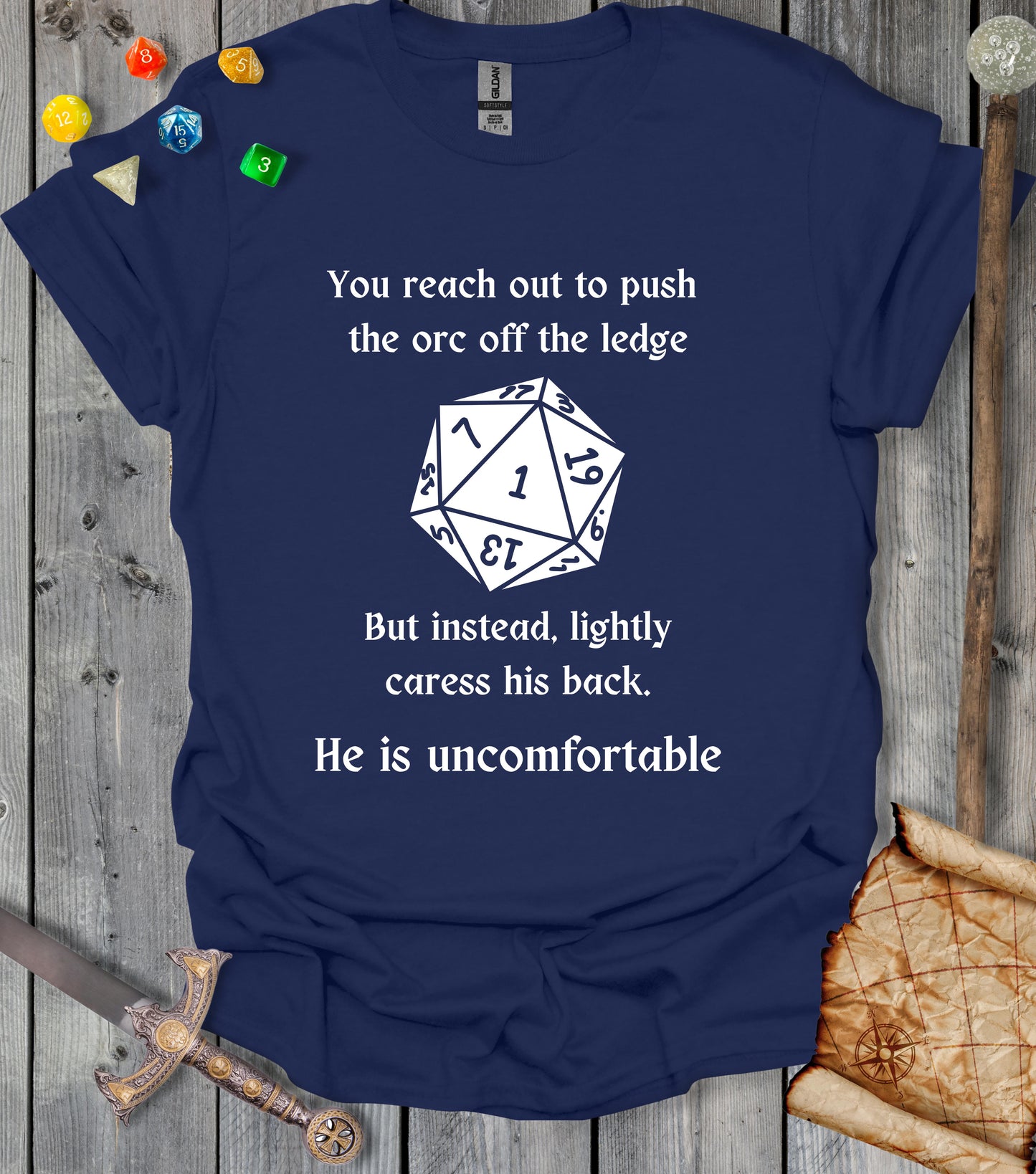 Orc pushing - T-shirt