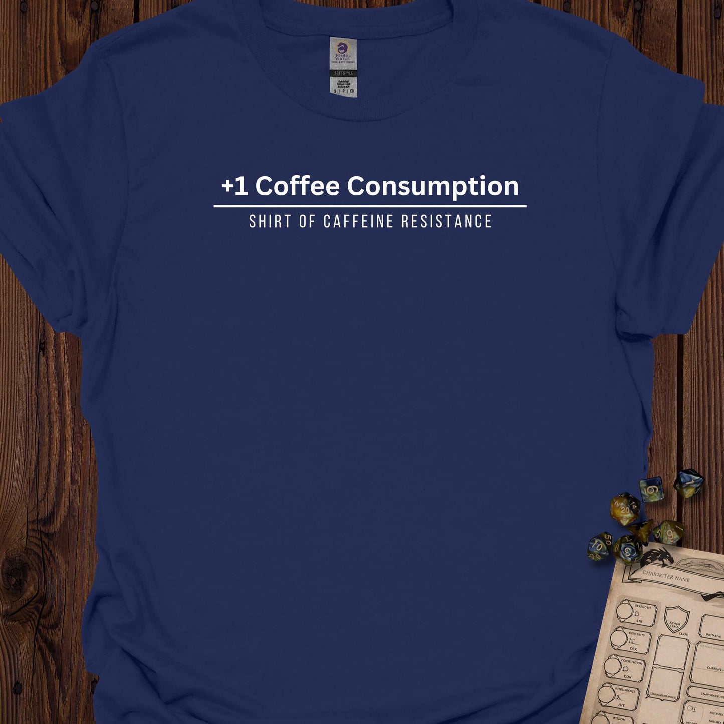 +1 Coffee Consumption - Navy