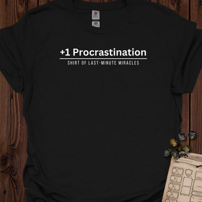 +1 Procrastination - Black