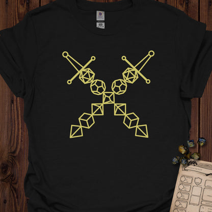Dice set swords - Black