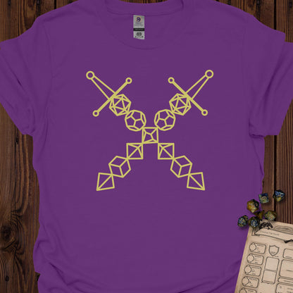 Dice set swords - Purple