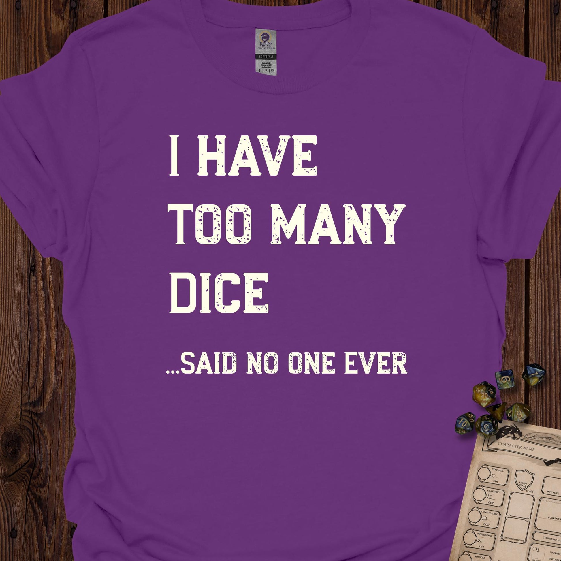 Too many dice - Purple