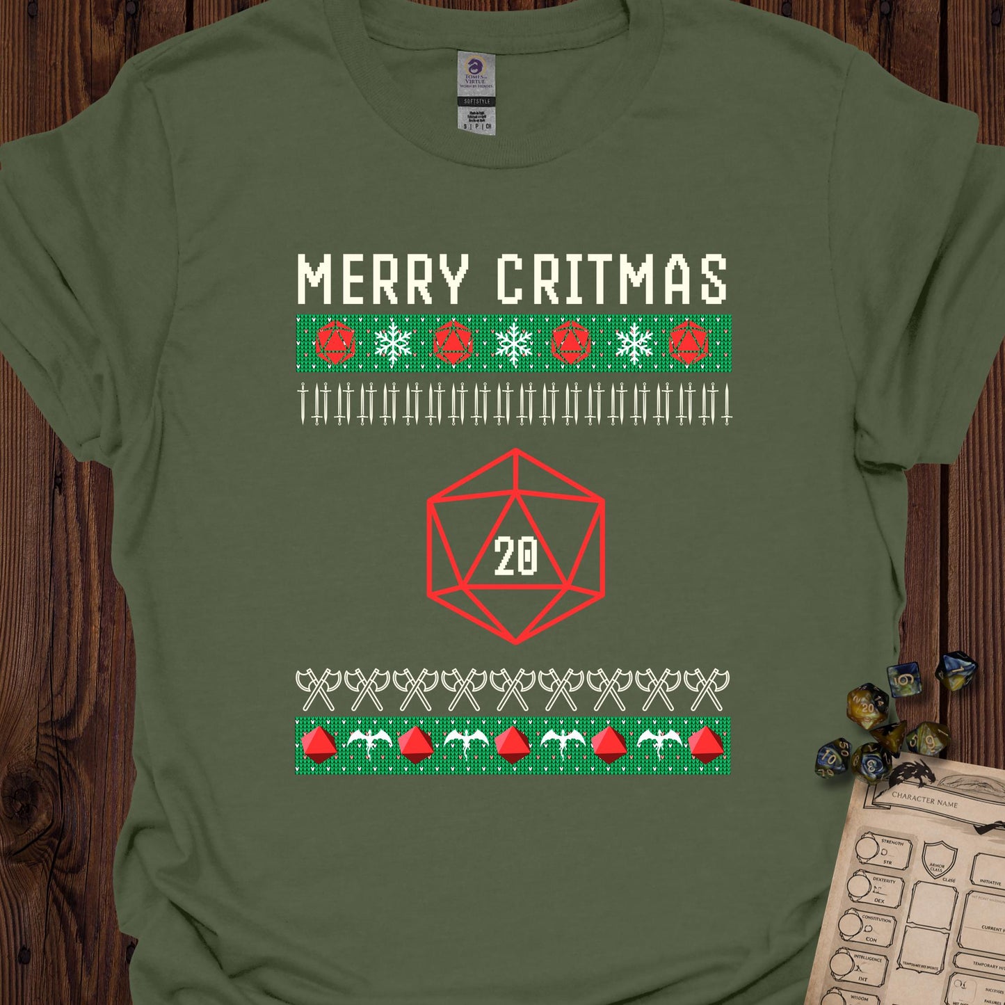 Merry Critmas - MilitaryGreen