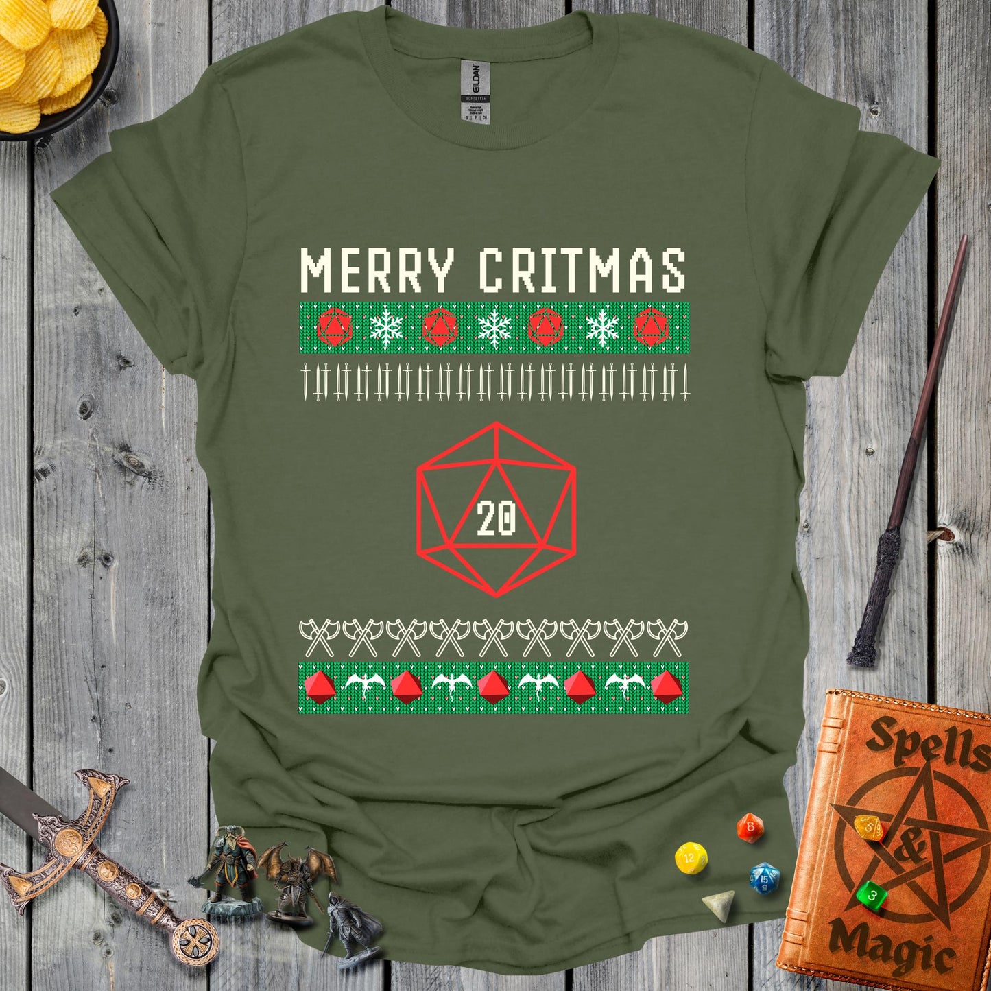 Merry Critmas - MilitaryGreen
