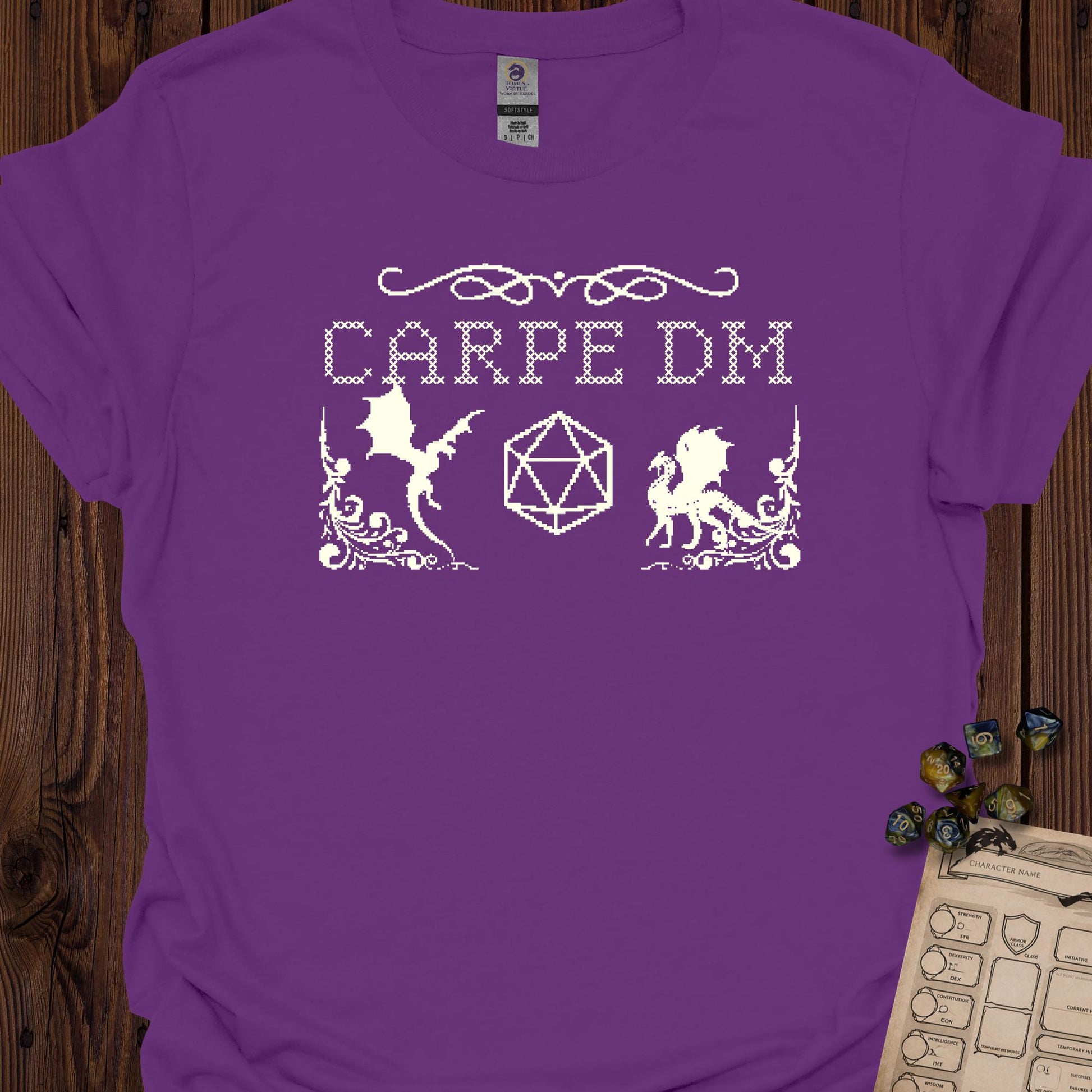 Carpe DM Cross stitch pattern - Purple
