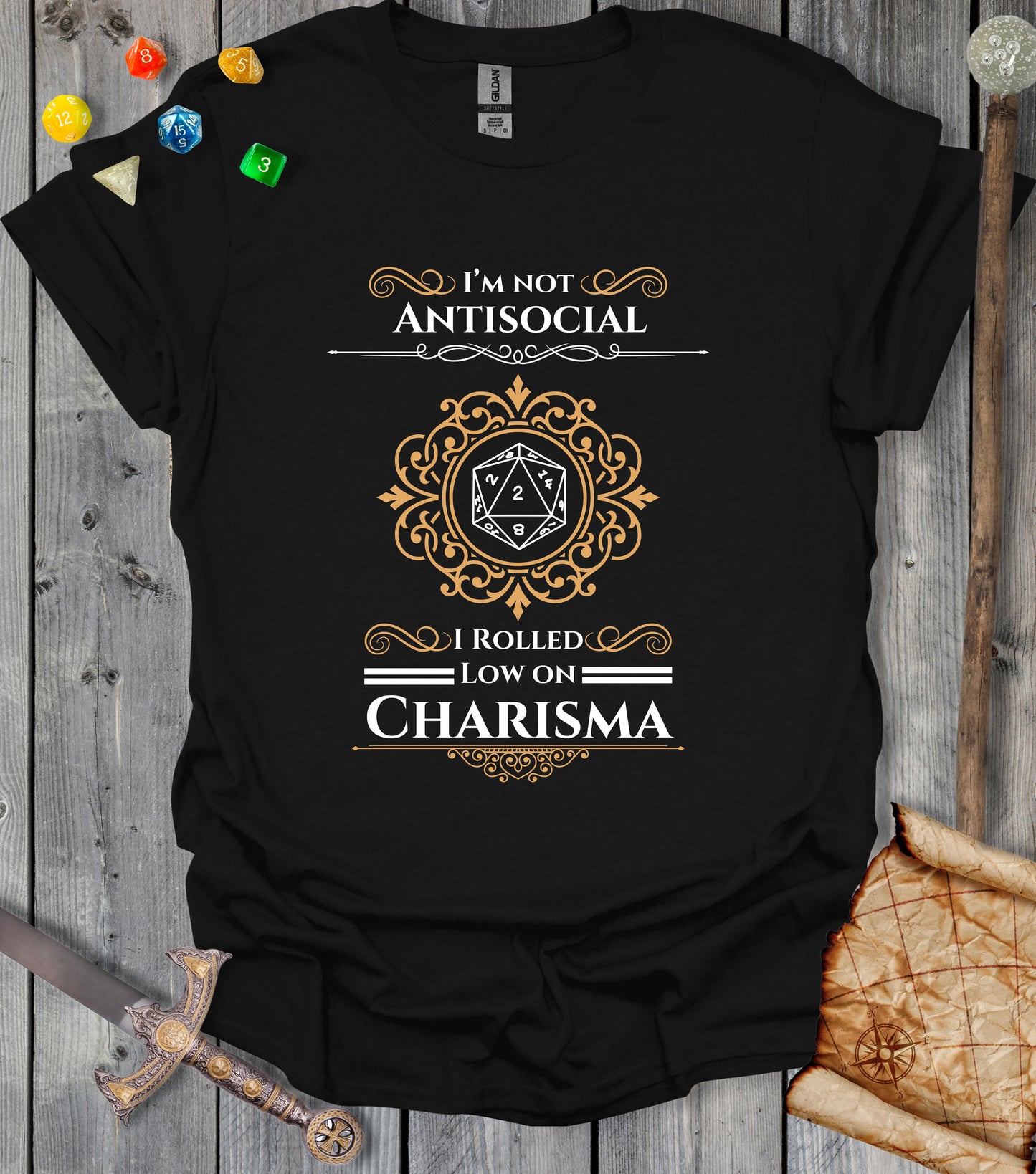 Low on charisma - T-shirt