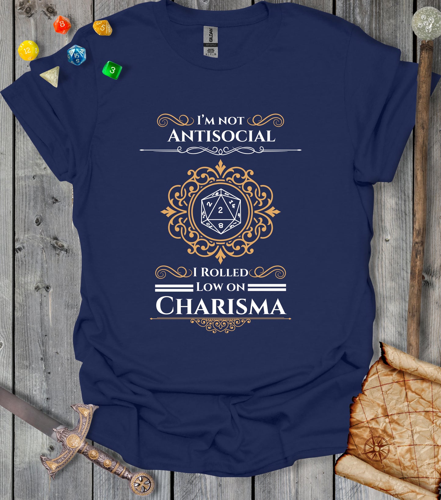 Low on charisma - T-shirt