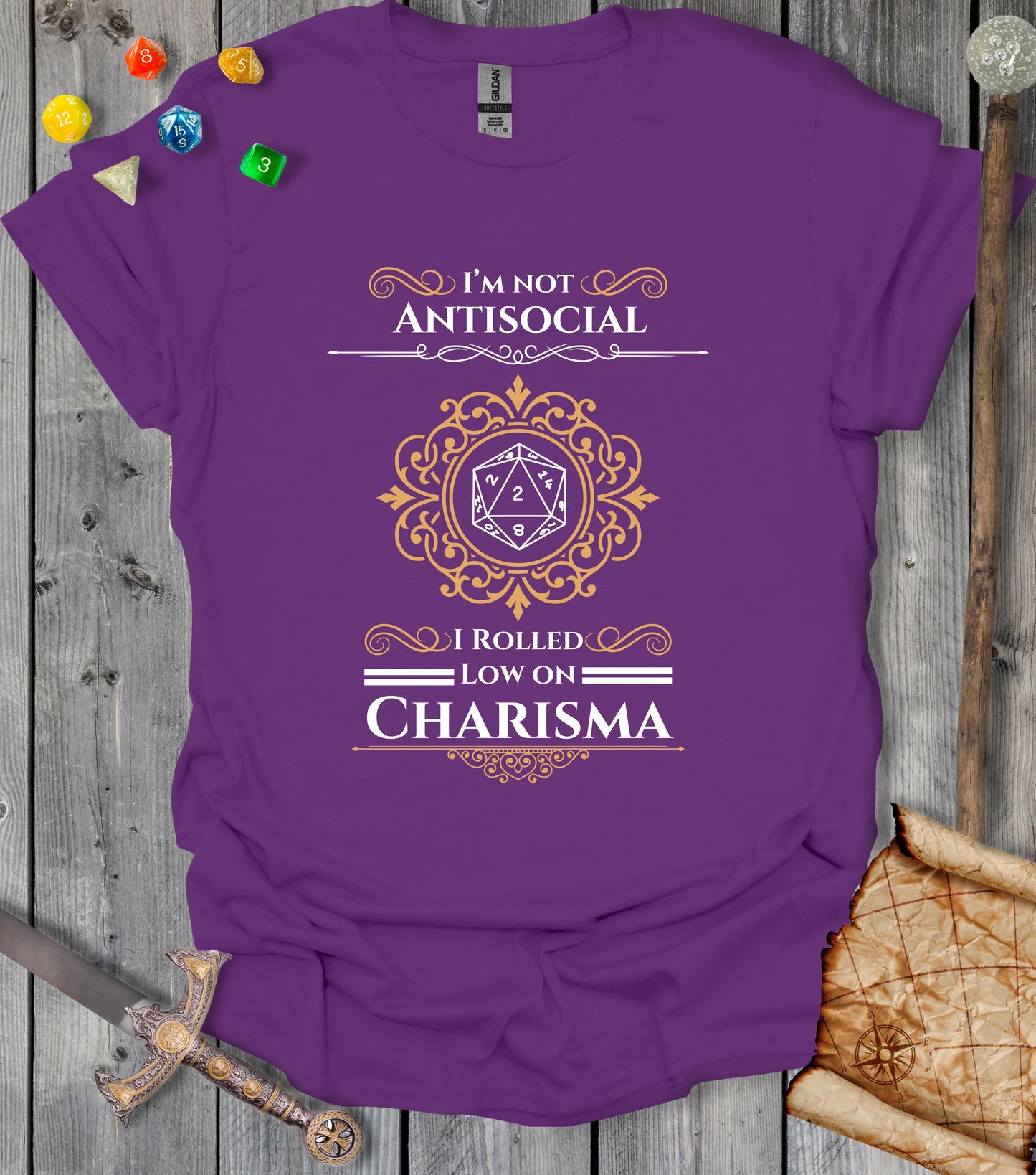 Low on charisma - T-shirt