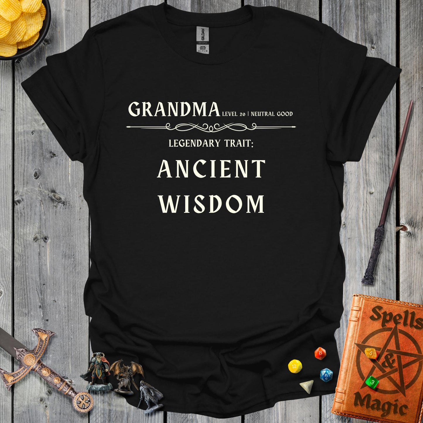 Grandma characther sheet - Black