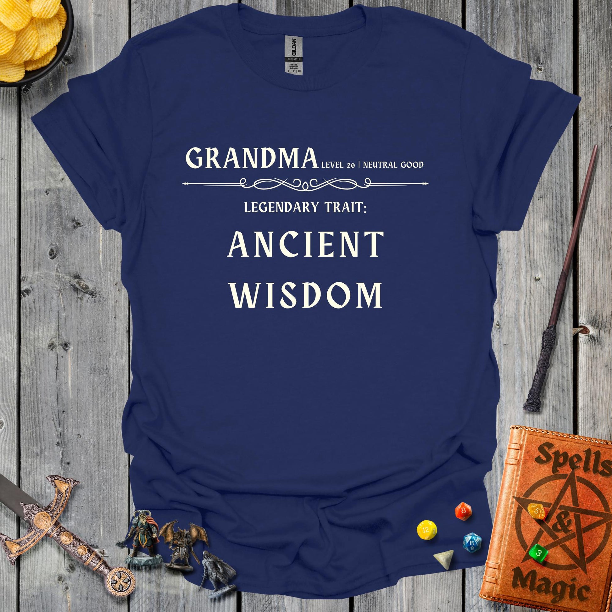 Grandma characther sheet - NavyBlue