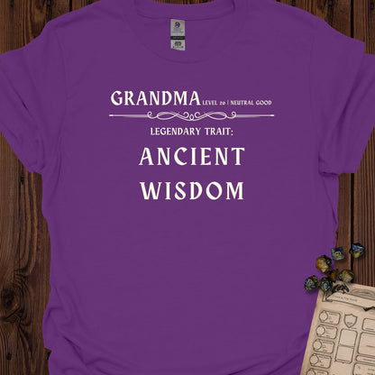Grandma characther sheet - Purple