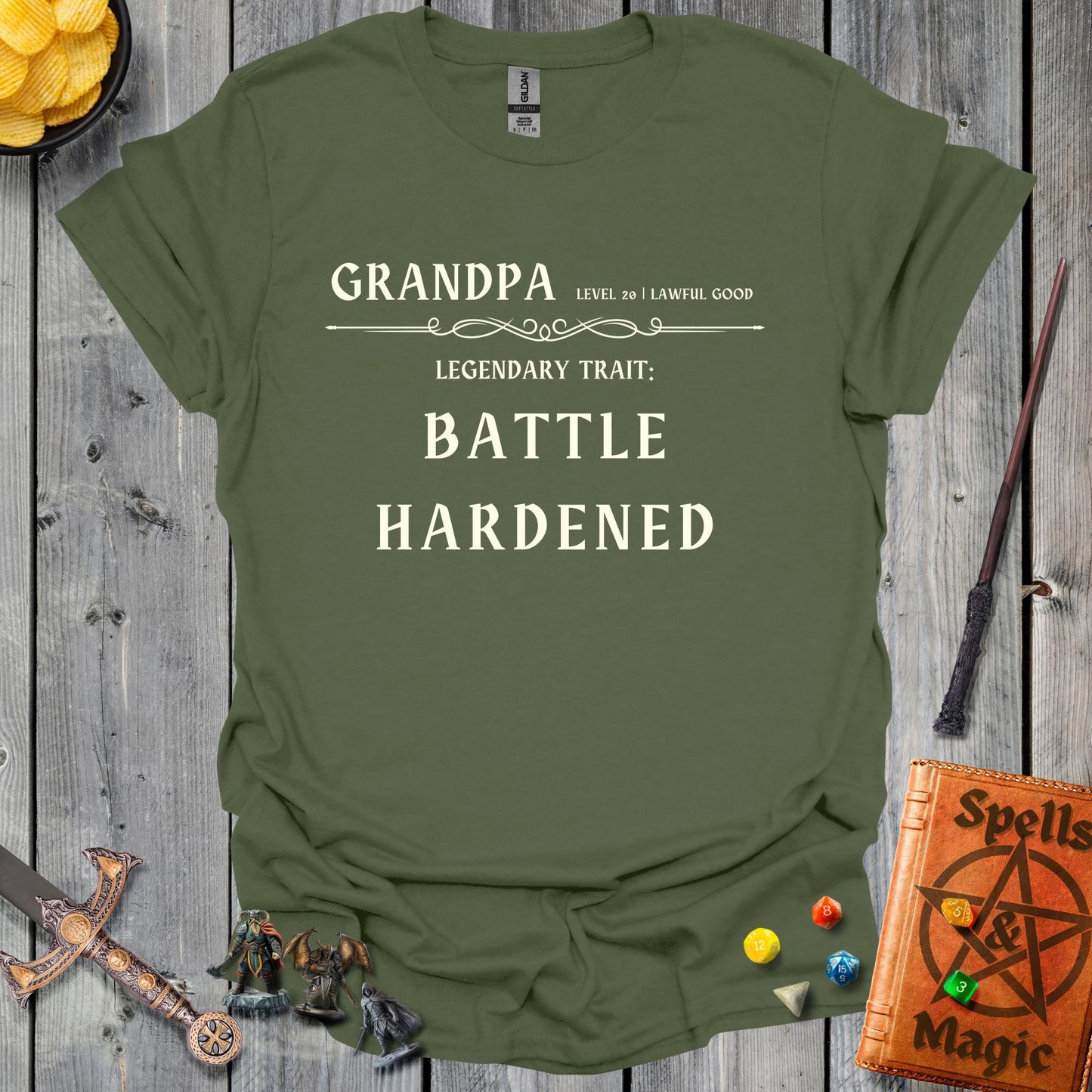 Grandpa characther sheet - MilitaryGreen