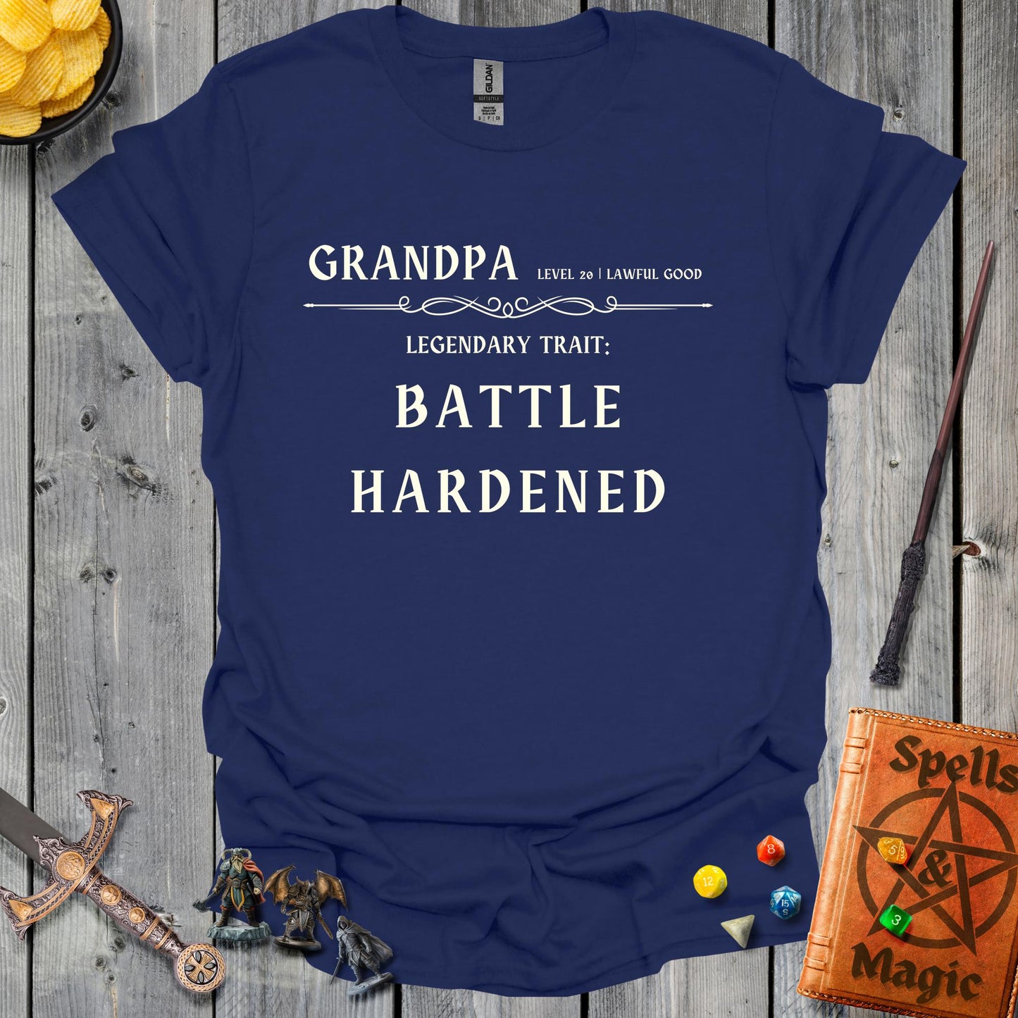 Grandpa characther sheet - NavyBlue